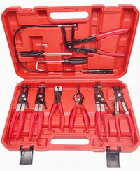 9 Piece Heavy Duty Hose Clamp Plier Set For Fuel Oil Water Brake and Cooling - FairTools