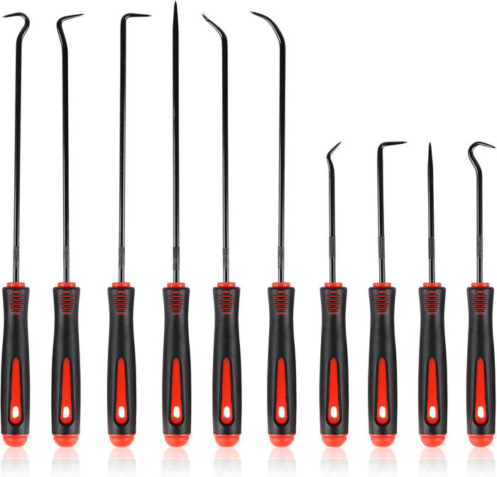 10pcs Pick & Hook Set Extra-Long & Mini Precision Oil Seal Pick Tool FairTools