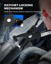 9 Piece Heavy Duty Hose Clamp Plier Set For Fuel Oil Water Brake and Cooling - FairTools