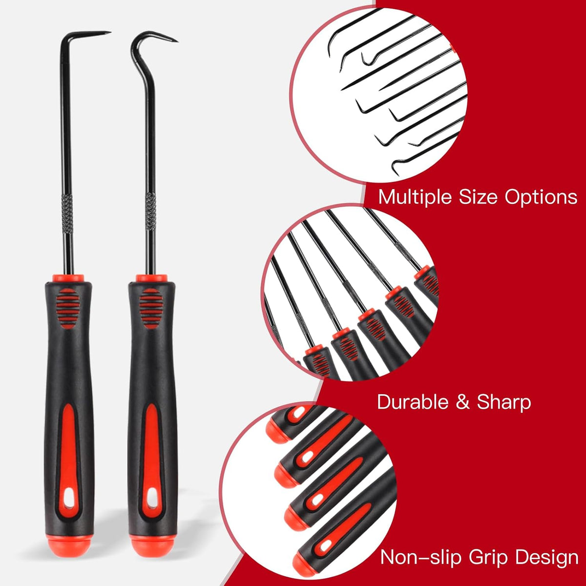 10pcs Pick & Hook Set Extra-Long & Mini Precision Oil Seal Pick Tool FairTools