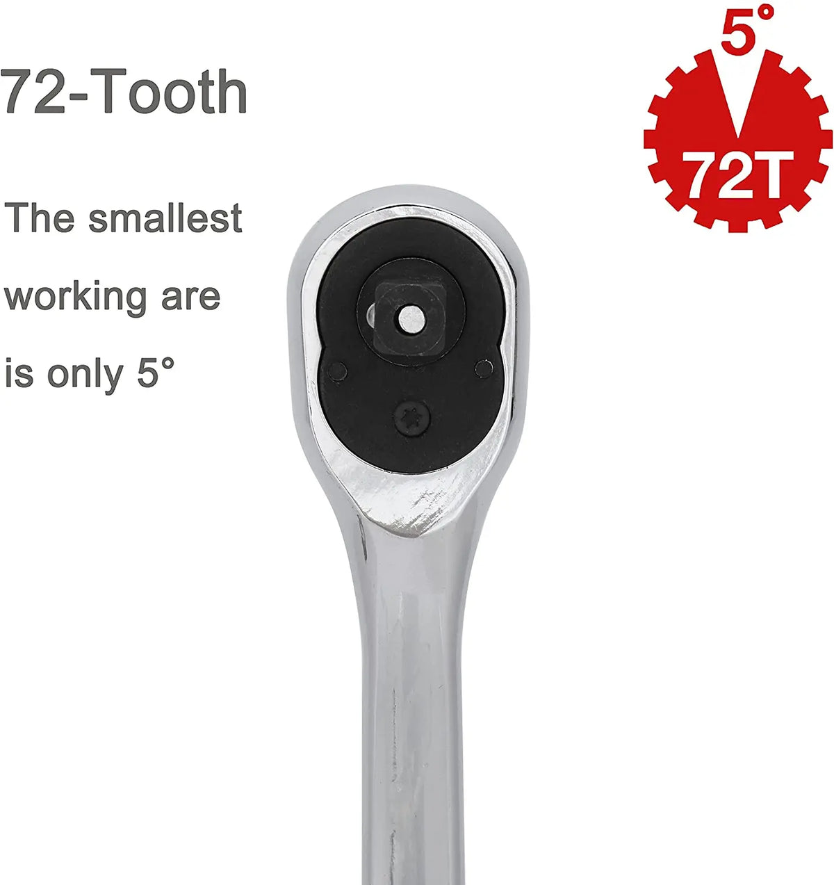 1/2 Ratchet Handle 72-Tooth Ratchet Wrench FairTools