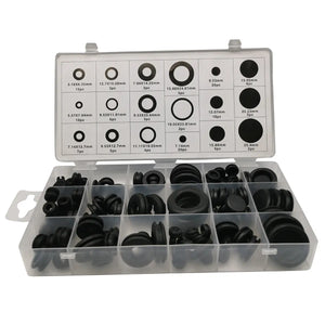 125Pcs Rubber Grommet Assortment Kit