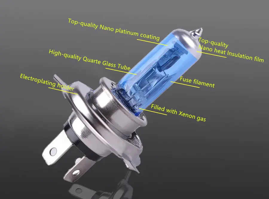 12V Halogen Bulbs Car Headlight Lamp White Auto HeadLamp - FairTools 12V Halogen Bulbs Car Headlight Lamp White Auto HeadLamp
