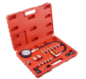 18 pc Diesel Engine Compression Tester Kit Tool Set 0-1000 PSI Automotive