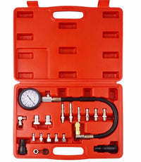 18 pc Diesel Compression Tester Kit Tool Set 0-1000 PSI Automotive FairTools