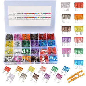 250Pcs Car Fuses Assortment Kit, Blade Fuses Standard & Mini Size