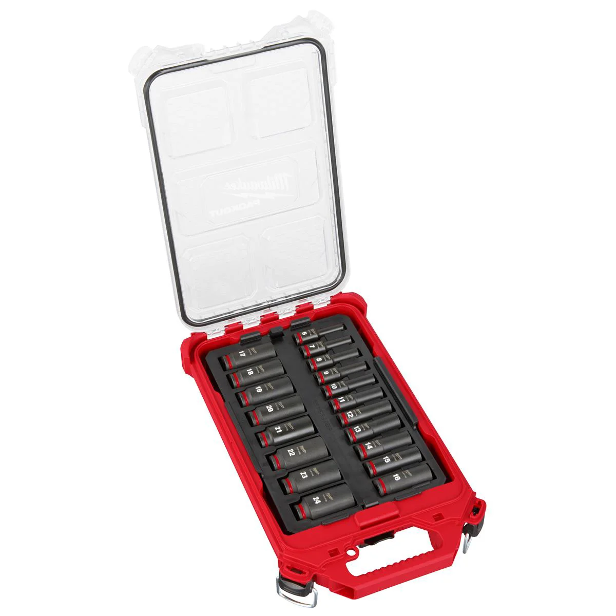 Milwaukee SHOCKWAVE 3/8" 19pc Impact Duty Socket Drive PACKOUT Set Milwaukee