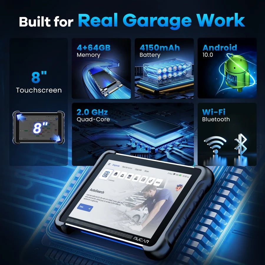 THINKCAR MUCAR 892BT PRO Bi-directional AI-Assisted Diagnostic Scanner with Topology Mapping Supports CAN FD, DoIP, ECU Coding 40+ Special Functions Thinkcar