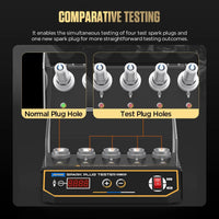 AUTOOL SPT360 Car Spark Plug Tester Ignition Testers Automotive Diagnostic Tool Five Hole Spark Plug Flashover Analyzer 110/220V Autool