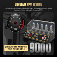 AUTOOL SPT360 Car Spark Plug Tester Ignition Testers Automotive Diagnostic Tool Five Hole Spark Plug Flashover Analyzer 110/220V Autool