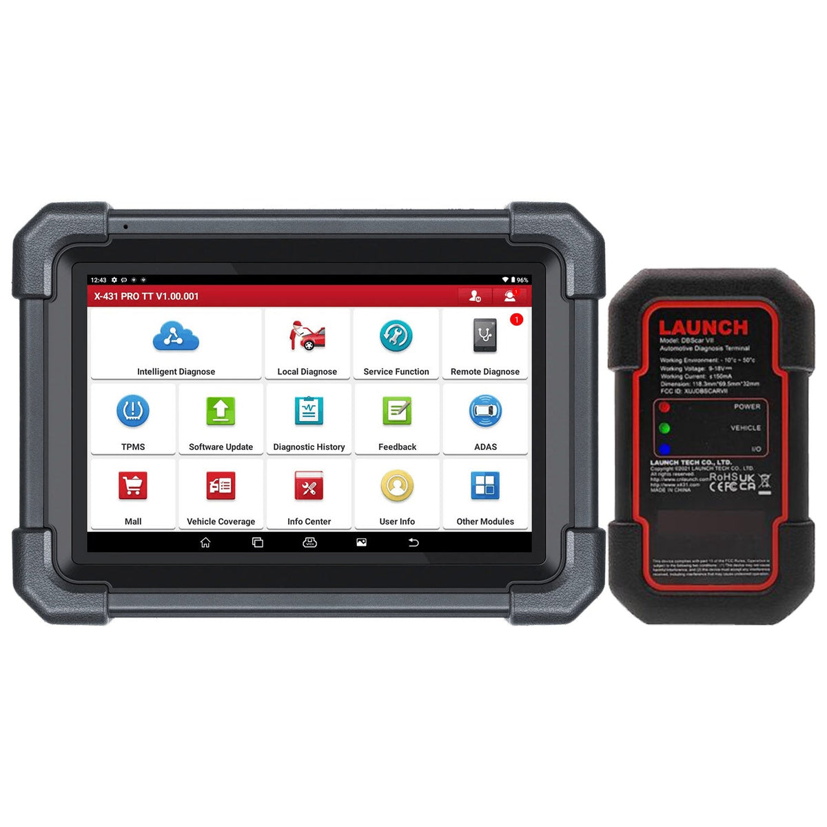 LAUNCH X-431 Pro TT 8'' OE-Level Full System Diagnostic Scan Tool LAUNCH