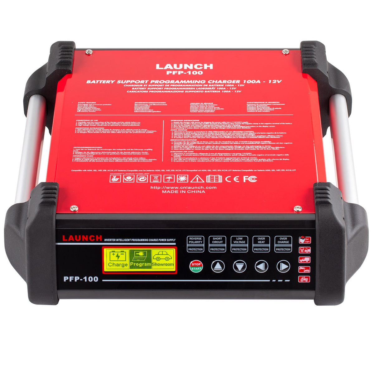 LAUNCH PFP100 PFP-100 220V Programming Flash Power Advanced Diagnostic Battery Charger and Maintainer Launch