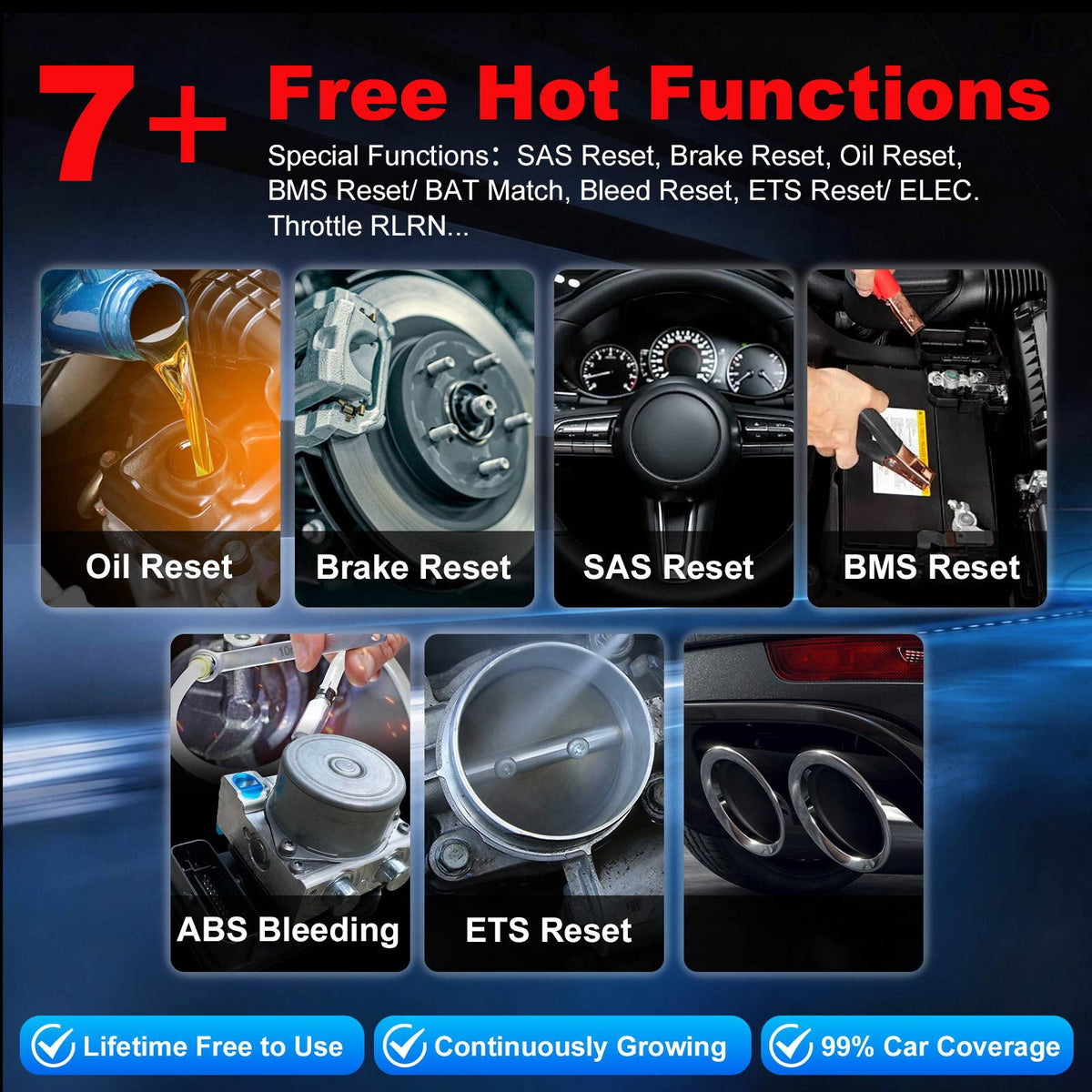 LAUNCH CRP123E 4-System OBD2 Diagnostic Scanner FairTools