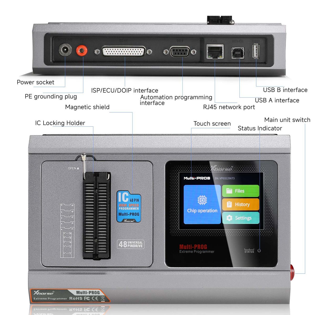 Xhorse XDMPG0GL Multi-Prog Programmer ECU Programmer FREE MQB48 AKL license Xhorse
