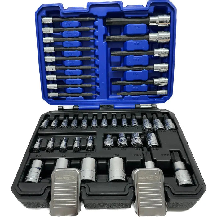Blue Point Tools 1/4" 3/8" 1/2" Tamper Torx bit Socket Set BluePoint