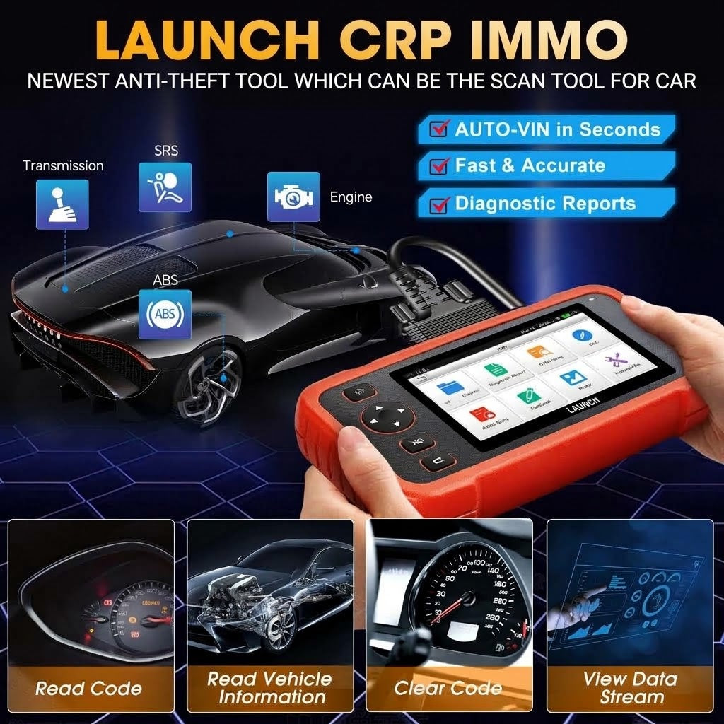 LAUNCH CRP IMMO OBD Immobilizer Key Programmer &amp; Diagnostic Tool FairTools