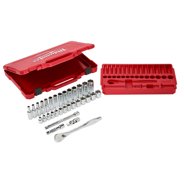 Milwaukee 3/8" Drive 32pc Ratchet & Socket Set Milwaukee