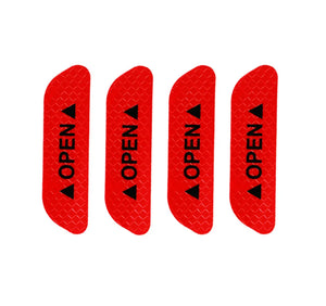 4pcs Decal Warning Tape Car Door Reflective Stickers