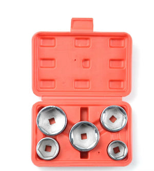 5PC Oil Filter Cap Wrench Socket Tool Set
