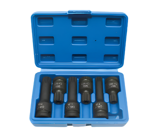 6pc 1/2 Drive Spline Impact Socket Set