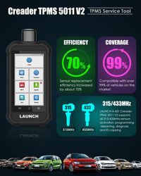 LAUNCH CRT 5011 V2.0 Tire Pressure Sensor Programing Diagnosis TPMS Relearn Tool LAUNCH