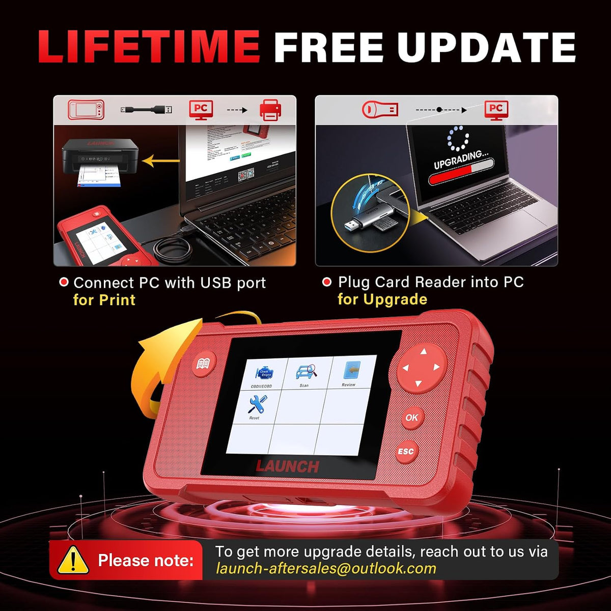 LAUNCH Creader VII+ V2.0 OBD2 Diagnostic Scanner LAUNCH