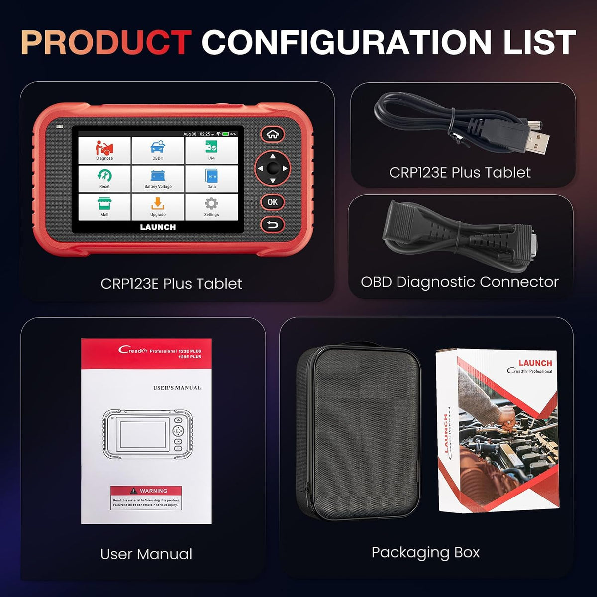LAUNCH CRP123E Plus All-System OBD2 Diagnostic Scanner LAUNCH