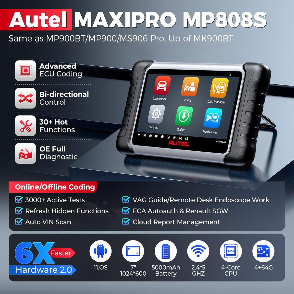 Autel MaxiPRO MP808S Professional OE-Level FairToolsnz