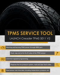 LAUNCH CRT 5011 V2.0 Tire Pressure Sensor Programing Diagnosis TPMS Relearn Tool LAUNCH