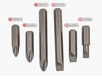 7PC IMPACT SCREWDRIVER DRIVER SET NON-SLIP RUBBER HANDLE FairTools