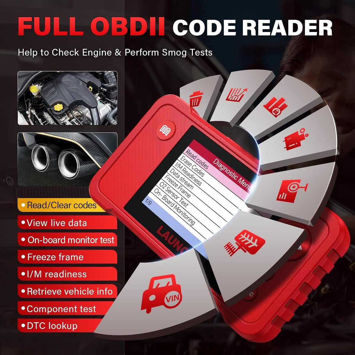 LAUNCH Creader VII+ V2.0 OBD2 Diagnostic Scanner LAUNCH