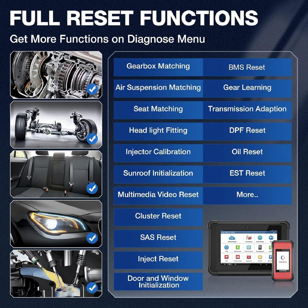 LAUNCH X431 PAD V ELITE Online ECU Programming Scan Tool LAUNCH