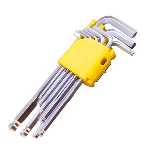 9pcs Hex Key Allen Wrench Metric Size Long Arm Hand Tool