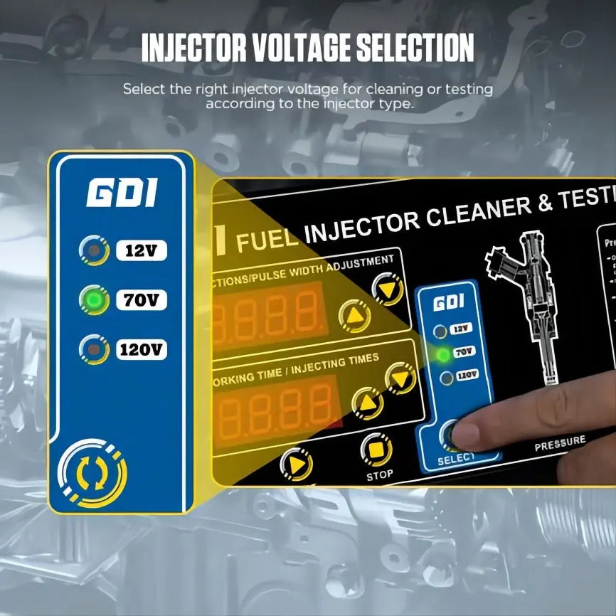AUTOOL CT400 Fuel Injector Cleaning Tester with GDI Injector Test and Ultrasonic Cleaning & 6 Cylinders Autool