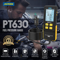 AUTOOL PT630 Automobile Fuel Pressure Gauge 0-426 PSI Digital Display Automotive Tool for Motorcycle Car Truck Autool