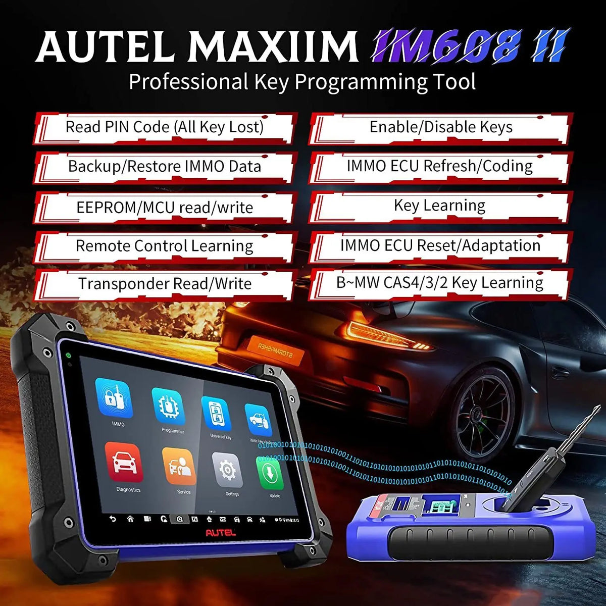 Autel MaxIM IM608 Ⅱ 2023 Key Programming Diagnostic Scanner - FairTools