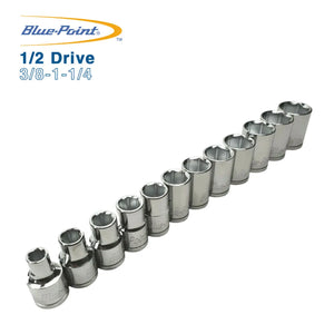 Blue Point 1/2 Drive Short Sockets 3/8-1-1/4