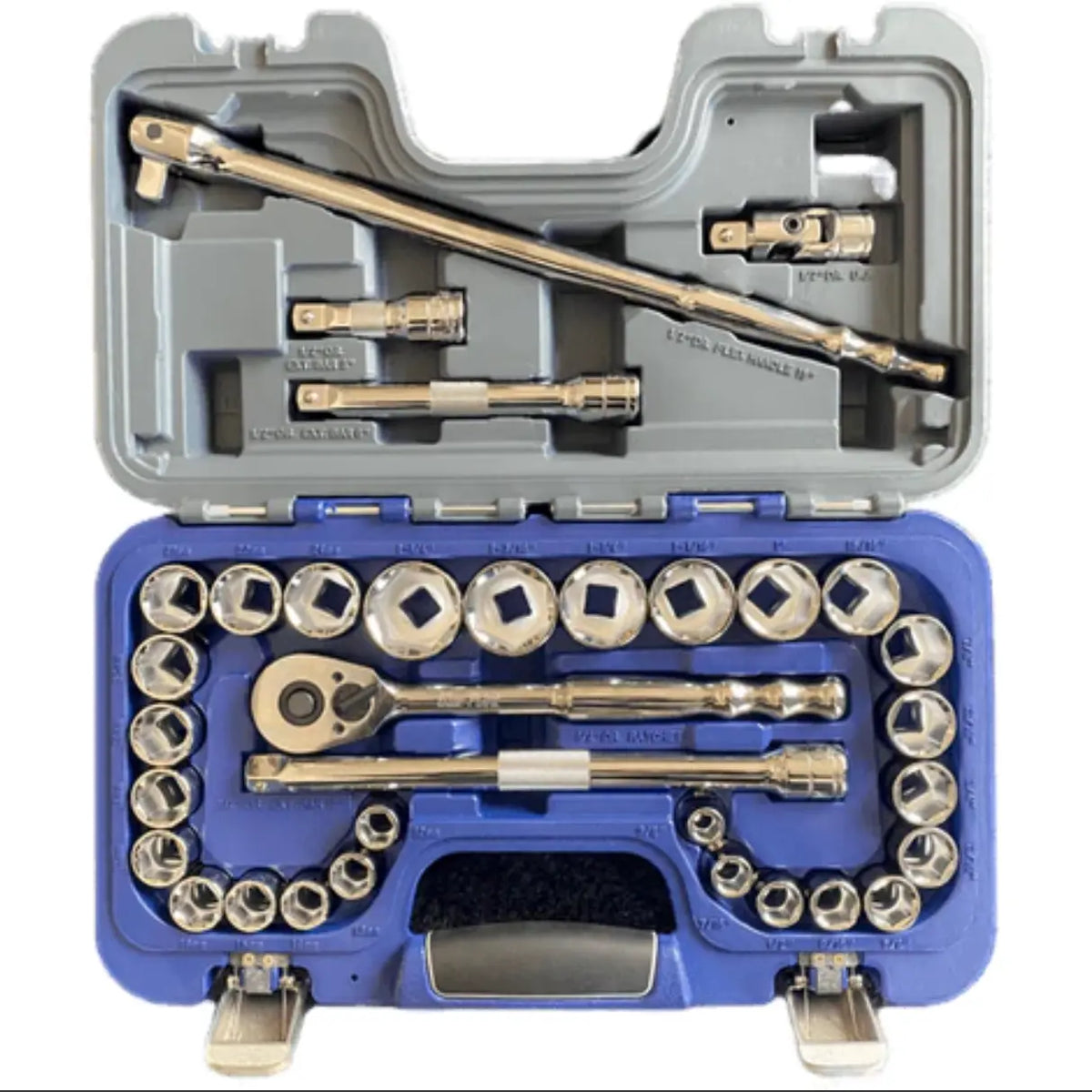 Blue Point 1/2 Drive Socket Set, 33pcs Blpgss1233 - FairTools Blue Point 1/2 Drive Socket Set, 33pcs Blpgss1233