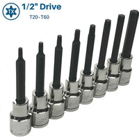Blue Point 1/2 Long Torx Sockets T20-T60 - FairTools Blue Point 1/2 Long Torx Sockets T20-T60