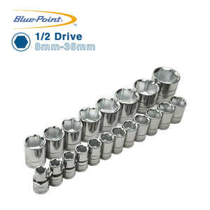 Blue Point 1/2 Short Sockets 8mm-36mm