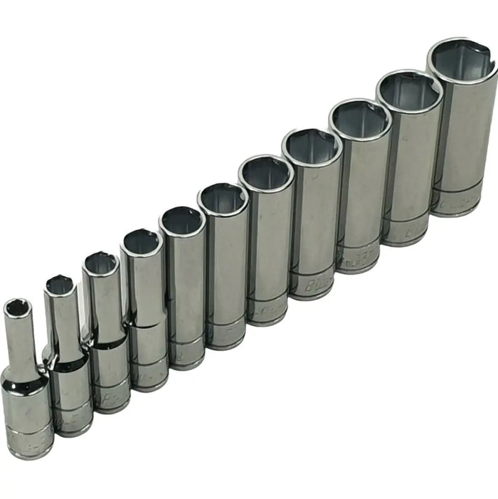 Blue Point 1/4 Drive Tube Sockets Metric 4mm-14mm - FairTools Blue Point 1/4 Drive Tube Sockets Metric 4mm-14mm