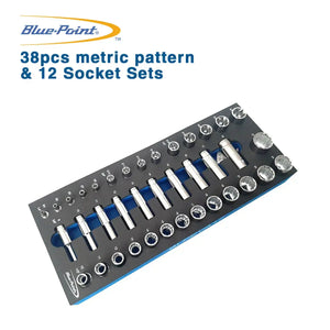 Blue Point EVA tool holder set - 38pcs metric pattern and 12 Socket Sets BLPEVA17