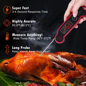 Digital external high-precision sensitive kitchen food thermometer