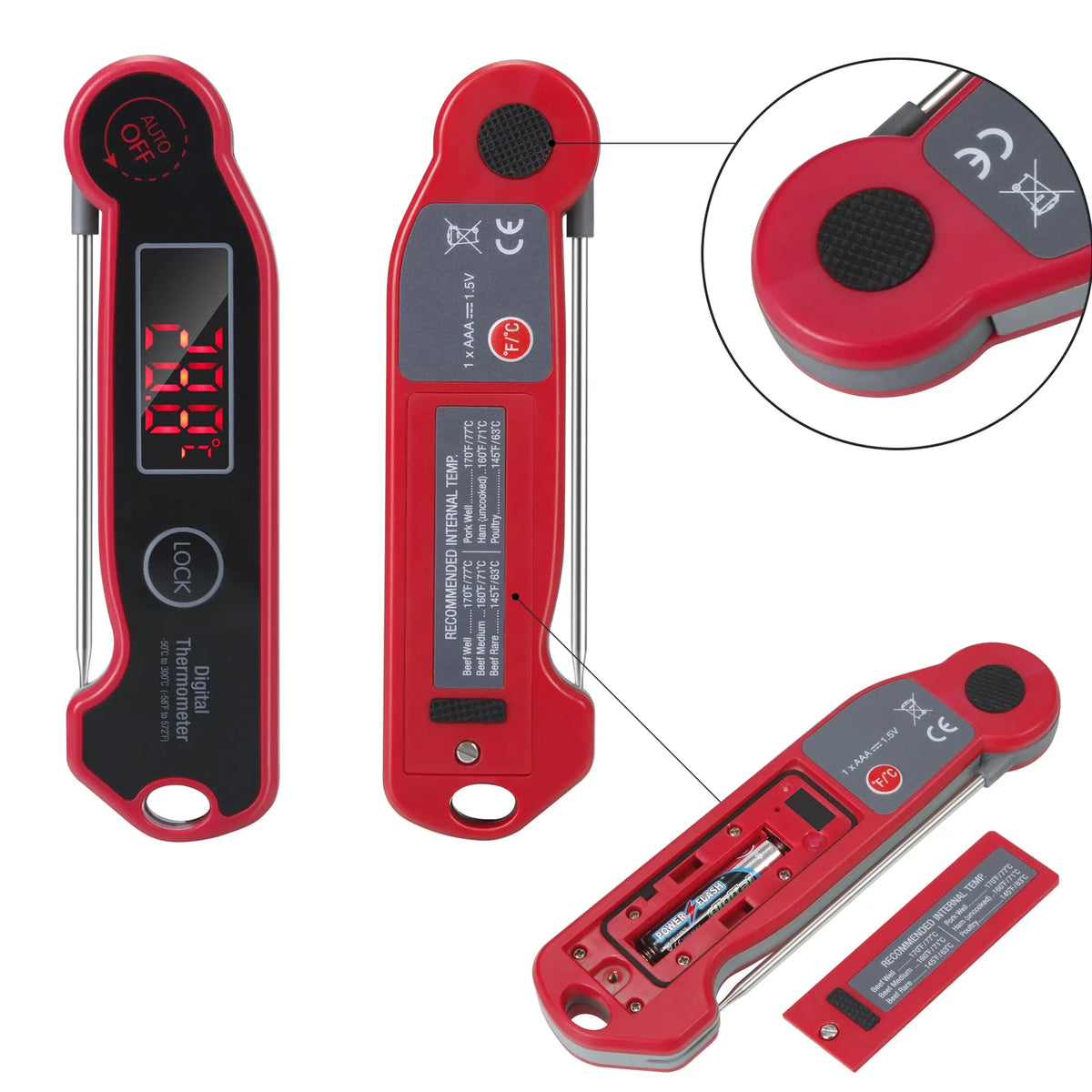Digital external high-precision sensitive kitchen food thermometer ThermoPro