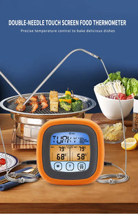 Double Probe BBQ Thermometer Food Meat Temperature Measurement Tool ThermoPro