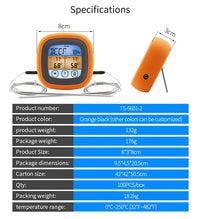 Double Probe BBQ Thermometer Food Meat Temperature Measurement Tool ThermoPro