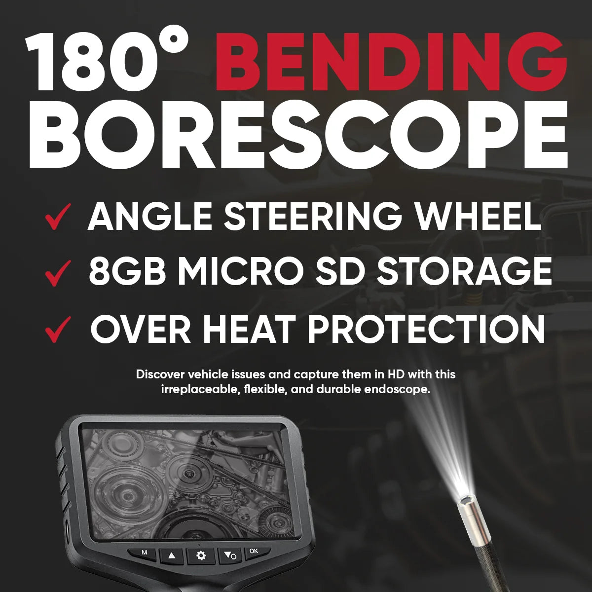 Thinkcar ES401 Video Endoscope HD Digital Endoscope Thinkcar