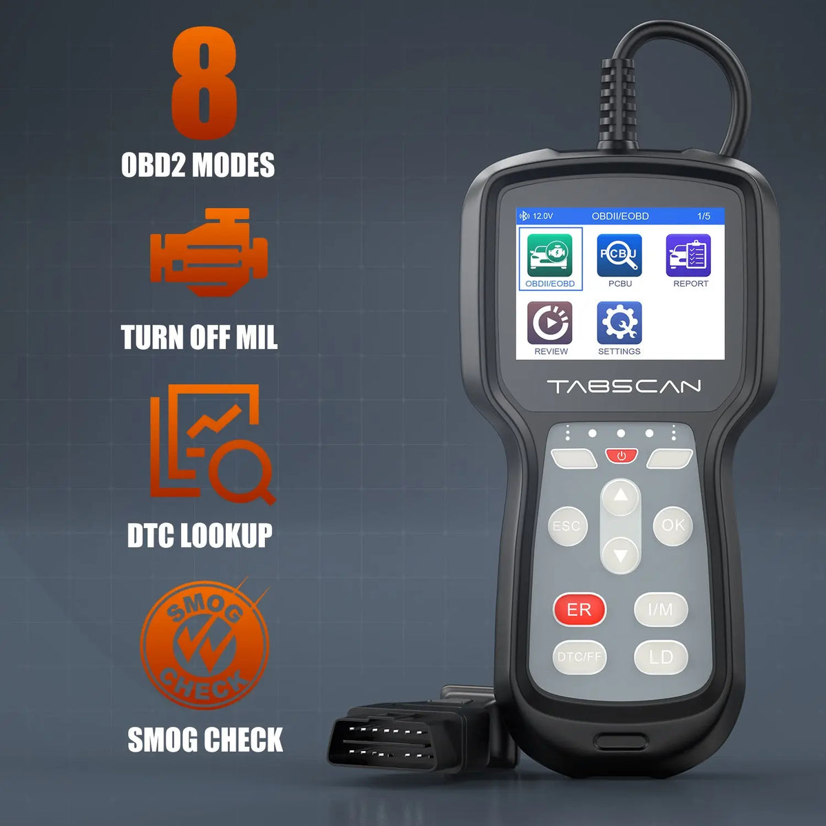 Eucleia TabScan A411 Car Diagnostic Scanner Code Reader Engine Bluetooth OBD2 Scanner Eucleia