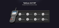 Eucleia TabScan A411 Car Diagnostic Scanner Code Reader Engine Bluetooth OBD2 Scanner Eucleia