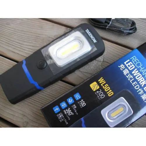 Flashlight TAKENOW WL5010-index color rendering CRI 80 built-in Li-ion battery FairTools